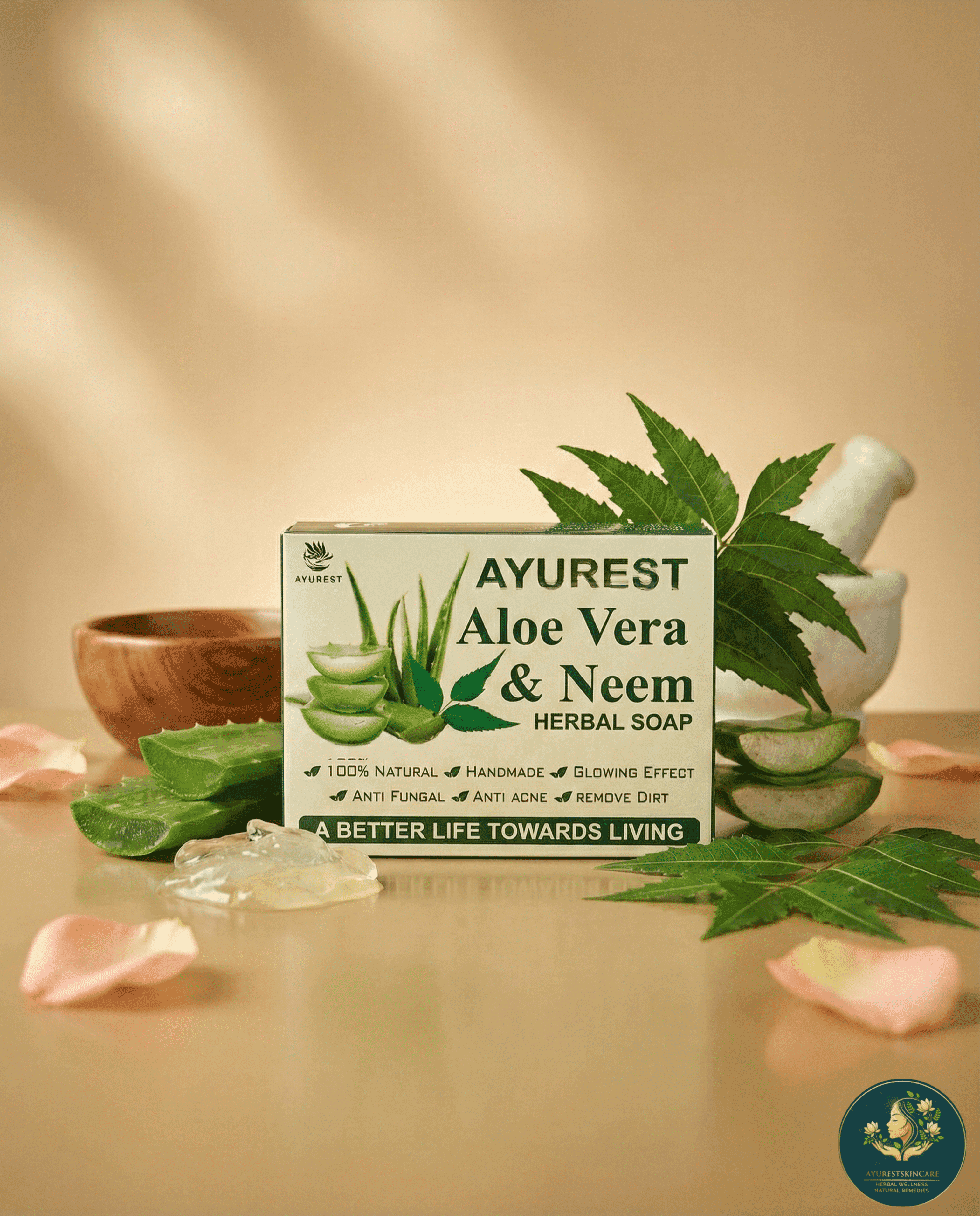 Alovera and Neem herbal soap